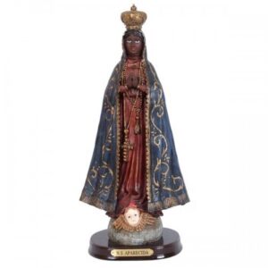 Imagem Nossa Senhora Aparecida 15cm Resina Ref 286453 Ave Maria