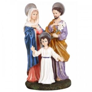 IMAGEM SAGRADA FAMILIA RESINA 11CM 28699 AVE MARIA