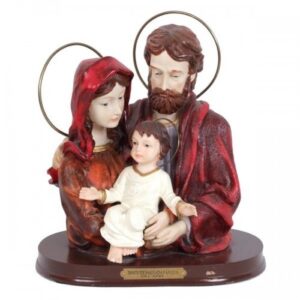 IMAGEM SAGRADA FAMILIA BUSTO 11CM RESINA 36100 AVE MARIA