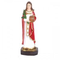 Imagem Santa Apolonia 11cm Resina 36115 Zl