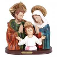 IMAGEM BUSTO SAGRADA FAMILIA 14CM RESINA 366613 AVE MARIA