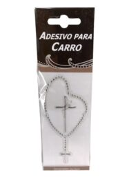 ADESIVOS P/ CARRO TERCO FE PRATEADO REF LJ-MOA0024V-M