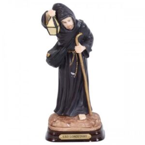 IMAGEM SAO LONGUINHO 15CM RESINA REF 281041 AVE MARIA