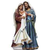 Imagem Sagrada Familia 20cm Resina 4284 Ave Maria