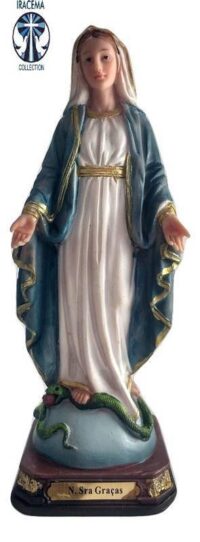 Imagem Nossa Senhora das Gracas 12,5 Cm Resina Ref 2161 Ave Maria