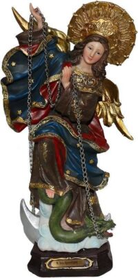 Imagem Nossa Senhora do Apocalipse 32cm Resina Ref 4232 Ave Maria