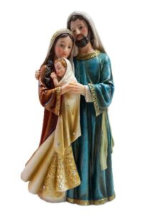 Imagem Sagrada Familia 30cm Resina com Strass 4480 Ave Maria