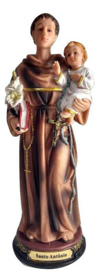 Imagem Santo Antonio 20cm Resina 2022 Ave Maria