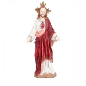 Imagem Sagrado Coracao de Jesus 8 Cm Resina Ref 28687 Zl