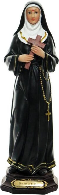 Imagem Santa Rita Resina 20cm 2025 Ave Maria