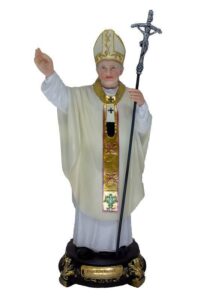 Imagem Sao Joao Paulo Ii 30cm Resina 4489 Ave Maria