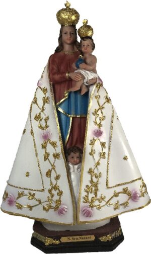 Imagem Nossa Senhora de Nazare 20cm Resina 2421 Ave Maria