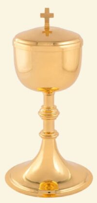 Ciborio Dourado Dt Anel Triplo 9,6x23cm 9017dtlien