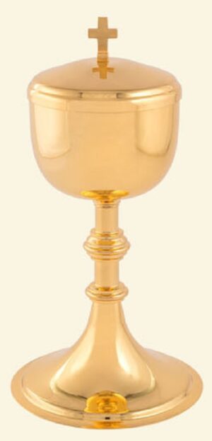 Ciborio Dourado Dt Anel Triplo 9,6x23cm 9017dtlien