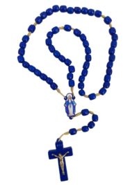 Terco Madeira Personalizado Entremeio Nsr Gracas/ Aparecida 7mm Azul T141