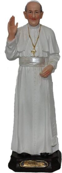 Papa Francisco 30cm Resina Ref 4249 Artesanato Iracema
