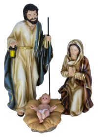 Imagem Sagrada Familia Presepio Resina 30cm Ref 5097 Ave Maria