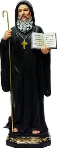 Imagem Sao Bento 20cm Resina 2612 Ave Maria