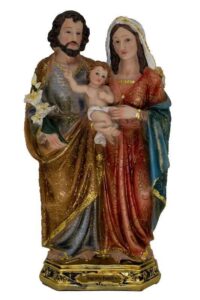 Imagem Sagrada Familia Barroco 22,5cm Resina 4494 Ave Maria