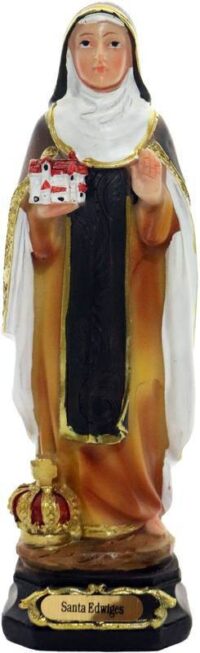 Imagem Santa Edwiges 14cm 3598 Resina Ave Maria