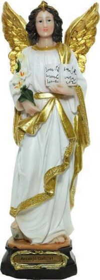 Imagem Sao Gabriel Arcanjo 21cm Resina Ref 3610 Ave Maria