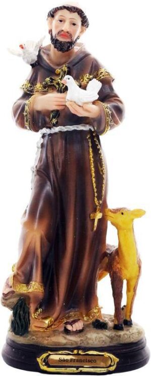 Imagem Sao Francisco Resina 20cm 3612 Ave Maria