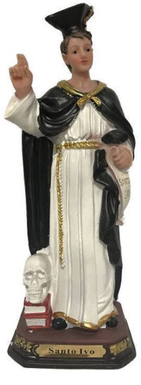 Imagem Santo Ivo 12.5cm Resina 3711 Ave Maria