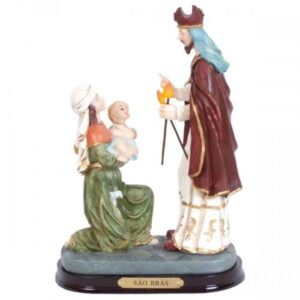 Imagem Sao Bras 20cm Resina 361131 Ave Maria