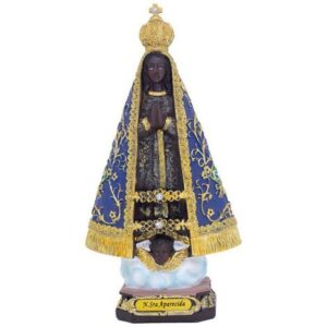 Imagem Nossa Senhora Aparecida Resina 20cm Strass 5317 Ave Maria