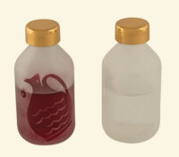 Vidrinho Jateado 100ml Tampa Dt/cr Vid101 Agua Vinho (unidade)