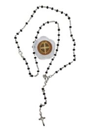 Colar Terco 025 Perfumado 4mm Medalha de Sao Bento Ref 2x9-10b