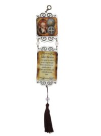 Pendulo de Porta Quadrad Imagem com Oracao Ref 0087