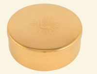 Caixa de Hostia Dourada Dt 8x3,3cm 80dt