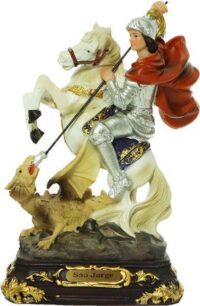 Imagem Sao Jorge Resina 22cm Ref 3623 Ave Maria