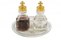 Galheta de Vidro Tampa Inox 5031 Carrara