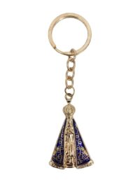 Chaveiro Dezena 0.333 Metal Prateado Nsra Aparecida Ref F13020