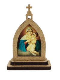 Capela Mae Rainha 5,2cm Mini Mdf Cru Ref 172801000