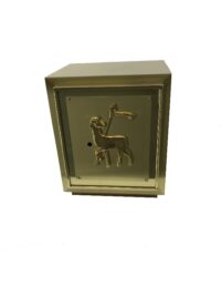 Sacrario de Mesa Ref. 02 Esc - Escovado Cordeiro Dourado 25x28x20