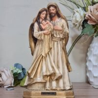 Imagem Sagrada Familia Tradicional Barroco Resina 40cm Ref 100