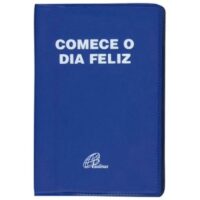 Comece o Dia Feliz - Capa Plastica Azul