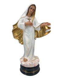 Rainha da Paz, Nsr Gesso 30cm Costa Cor Pd06 Medjugorje F Costa