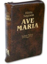 Biblia Sagrada Ave-maria - Letra Maior - Marrom
