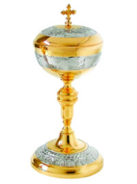 Ciborio Dourado Trabalhado 22x10cm 622 Alt.xdiam
