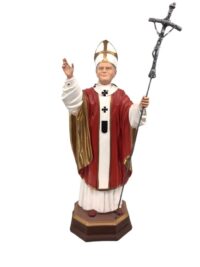 Joao Paulo Ii, Papa Sao 100cm Resina Ref Rsst7012 Imagens Carvalho