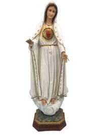 Sagrado Coracao de Fatima 110cm Resina Ref Rssc9012 Imagens Carvalho