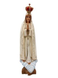 Nossa Senhora de Fatima 65cm Colorida Olho de Vidro 10309