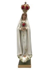 Imaculado Coracao de Fatima 75cm Olhos de Vidro e Coroa Metal 1066
