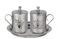 Galheta Inox com Bandeja Desenho Carrara 5005 Carrara