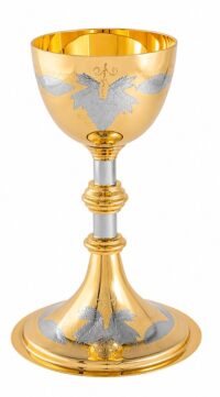 Calice Dt C/ Gravacao em Cr 8,3x18,5cm 1218dt
