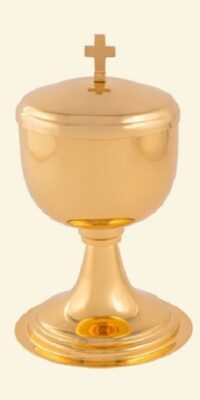 Ciborio Dourado Dt 9,6x18cm 9019dt 180 Particulas